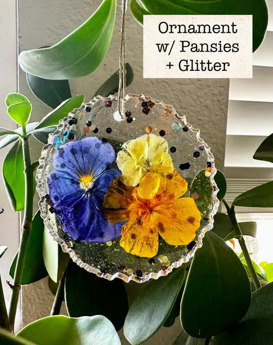 Ornament _ Pansy (holographic)